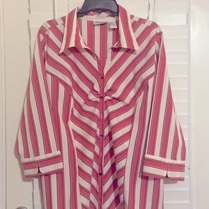 A casual pink and white a lines very nice already worn but in a good condition